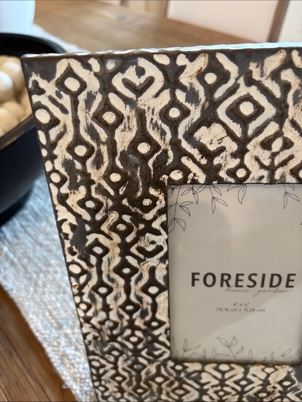 Black & White Patterned Photo Frame - Picture 3 of 7